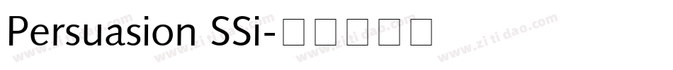 Persuasion SSi字体转换